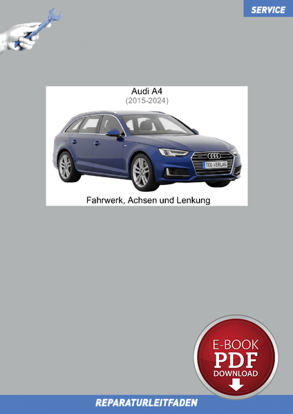 PDF Audi A4 (2015-2024) Reparaturanleitung Fahrwerk, Achsen Und Lenkung-image