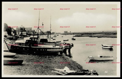 WELLS-NEXT-THE-SEA, Norfolk - East Quay, Fischerboote bei Ebbe - Postkarte