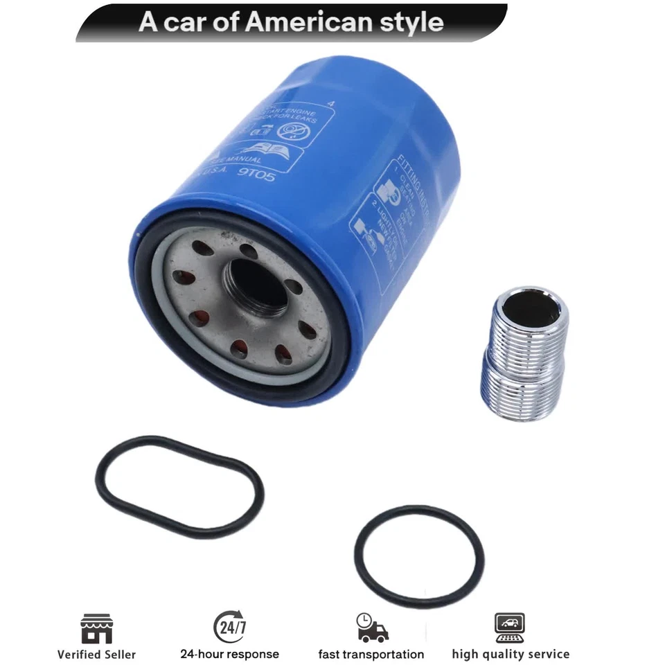 Oil Filter+Holder+Base Ring Seal Gaskets 15400PLMA02 For Acura CL ILX Integra - Image 2 of 4