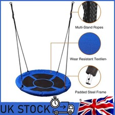 100cm Nest Web Rope Hanging Tree Kids Swing Seat Round Backyard Playground New