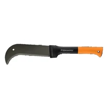 Heavy Duty Brush Axe with Safety Sheath - Fixed Handle - Black and Orange