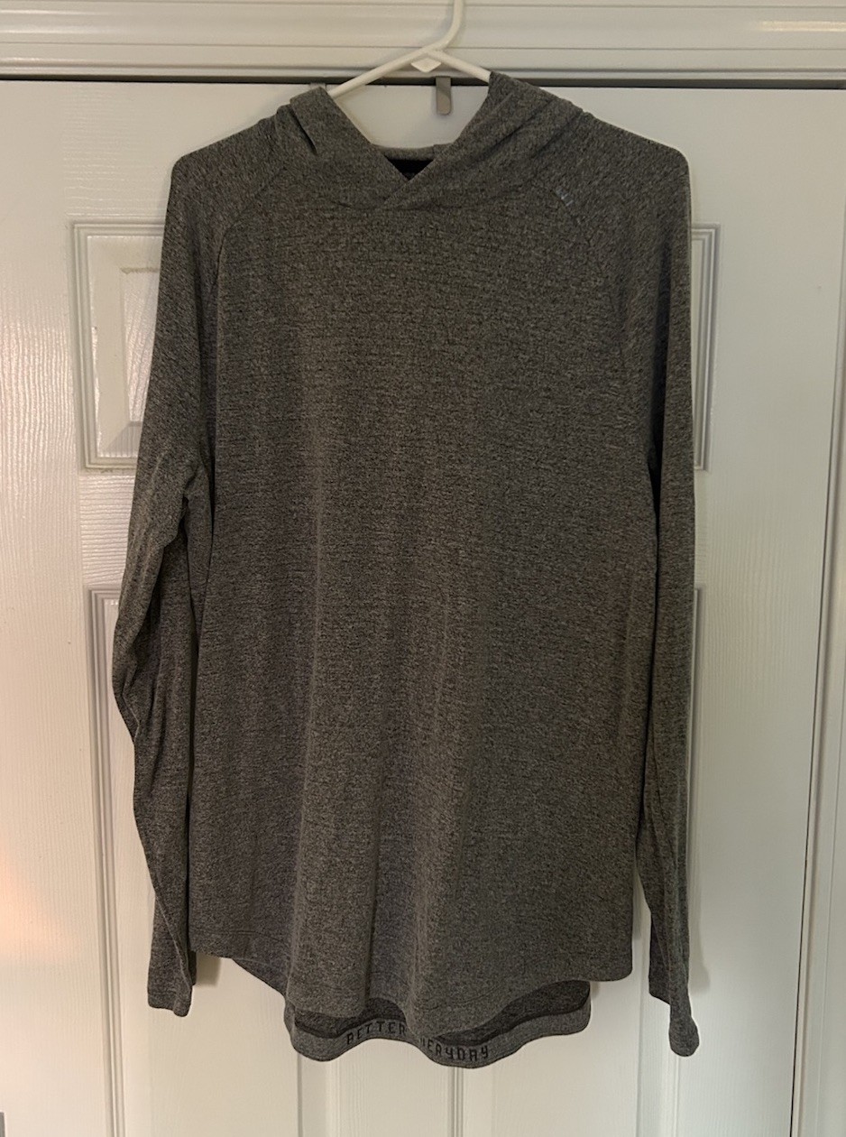 Lululemon Men’s Drysense Training Hoodie XL Heathered Gray