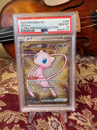 Mew EX #205 METAL PROMO PSA 10 | 2023 Pokemon 151 Ultra Premium Collection UPC ⭐