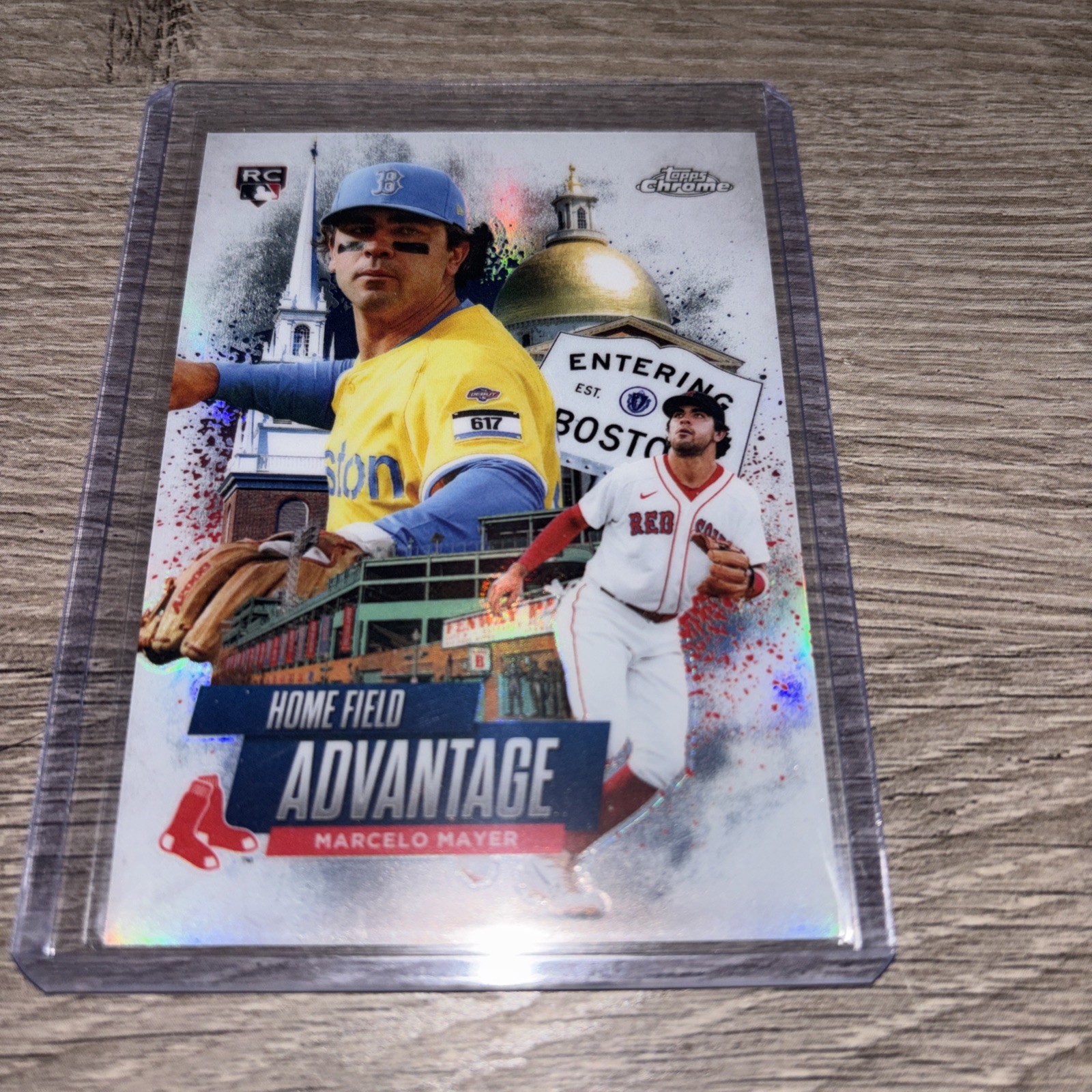 2025 TOPPS CHROME UPDATE BASEBALL Marcelo Mayer Home Field Advantage RC Red Sox
