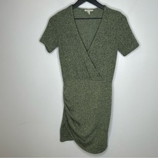 Zara Trafaluc Green Faux Wrap Dress Size S