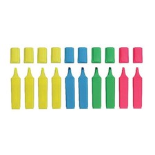 Whitebox Hi Glo Highlighter - Assorted Colours Pack of 10 