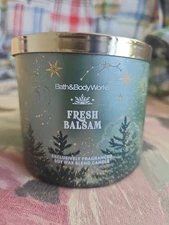 BATH & BODY WORKS 14.5 OZ FRESH BALSAM JAR CANDLE 3 WICK New