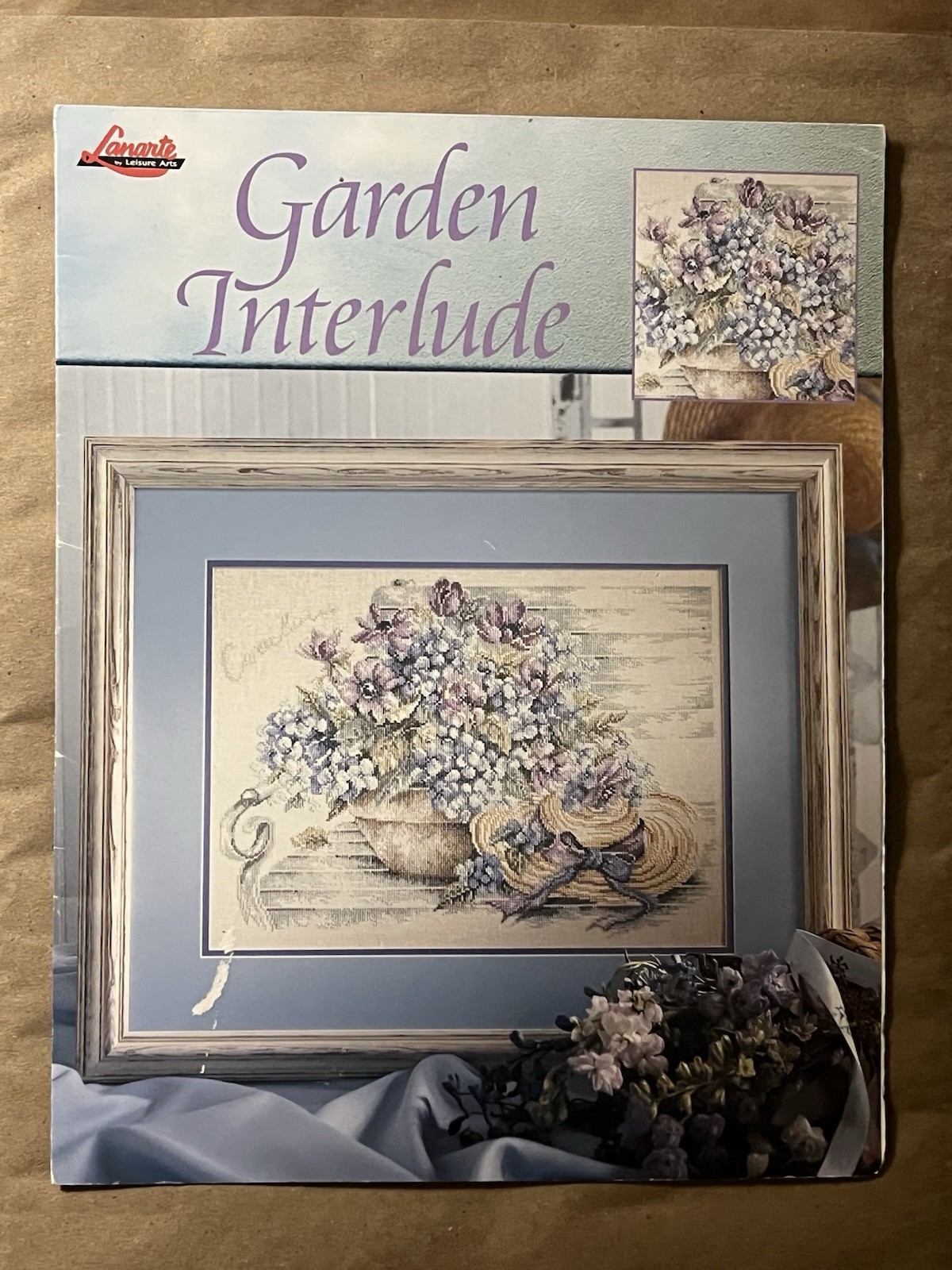 Leaflet Lanarte Garden Interlude Flowers Planter Hat Item 3449