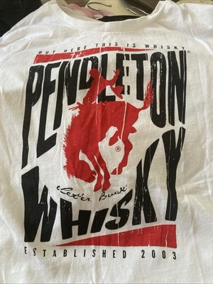 PENDLETON OUT HERE THIS IS WHISKY T SHIRT Whiskey Rodeo Horse Western JUNIORS S
