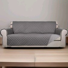 Reversible Quilted Sofa Cover, Water Resistant Slipcover Furniture Protector,...