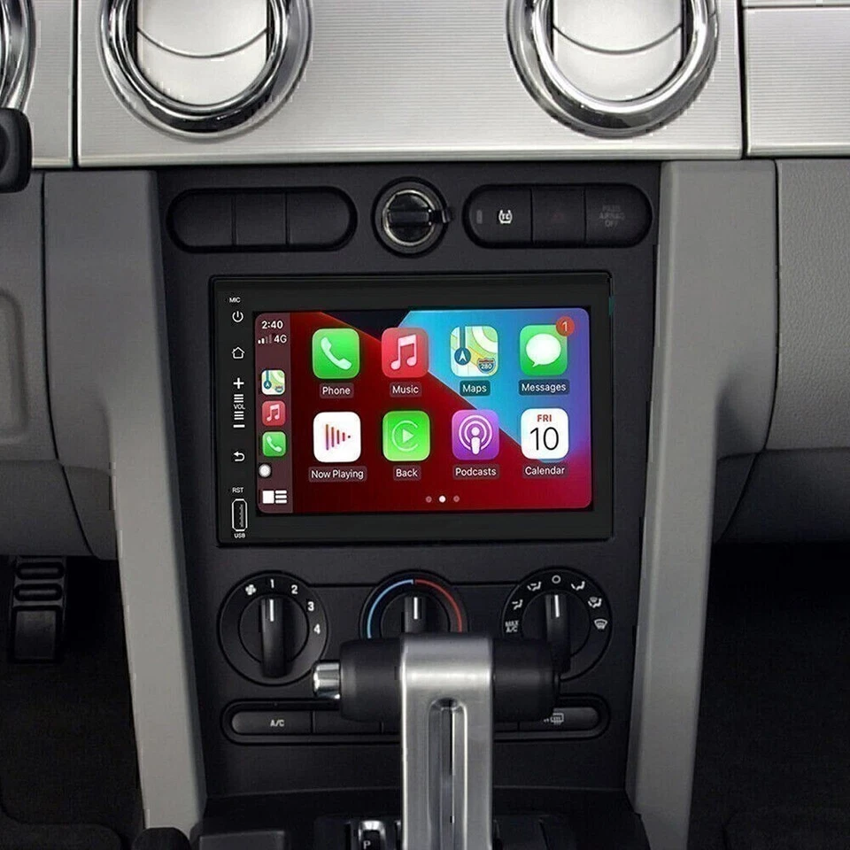 Para Ford Mustang 2005-2014 Apple Carplay Radio Coche Android 12.0 Navegación GPS KY Foto 2 de 4