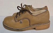 Vintage Germany Kids Tan Camel Oxfords Leather Dress Shoe Size 27 Boys Unisex 10