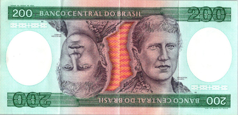 Bank of Brazil 200 Cruzeiros Bank Note