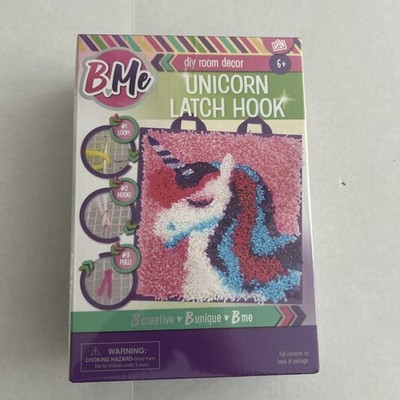 BMe Unicorn Latch Hook Kit for Kids 6+ New Girls /Boy Gift
