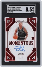 Jeremy Sochan Spurs Signed 2022-23 Panini Flawless #MA-JSC #2/15 SGC 8.5 Rookie