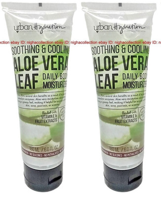 (2) Urban Hydration Soothing & Cooling AloeVera Leaf Body Moisturizer 6 oz Each