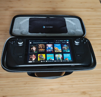 Valve Steam Deck LCD 512GB mit OVP, original Tasche, Dock & weitere Tasche