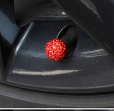 Universal 4x Diamond Inlaid Ball Car Truck Motorcycle Wheel Tire Valve Stem Caps