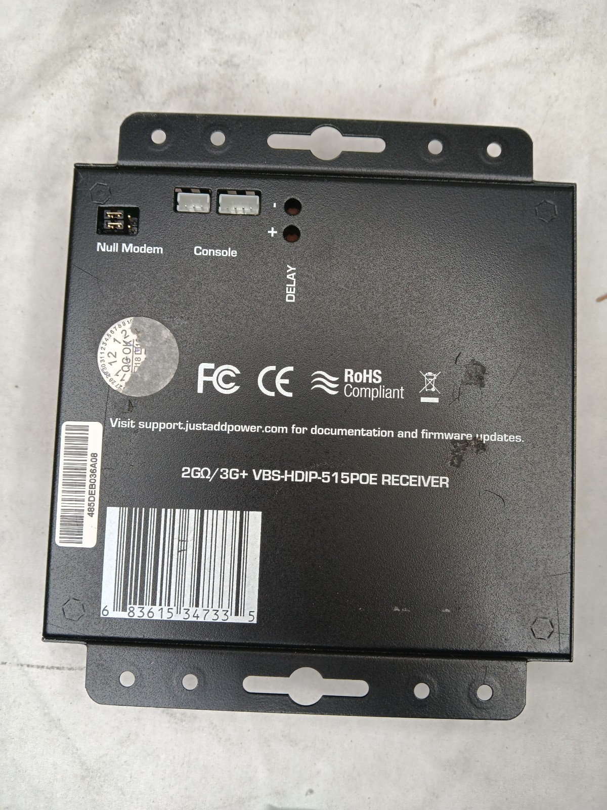 Just Add Power 1080p HD 2GΩ/3G+ IP Enhanced Gigabit POE Receiver 515POE