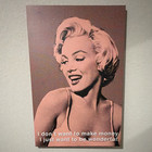 Marilyn Monroe Quote Pop Art Canvas Print, Vertical Stretched Pink Black White — photo 1