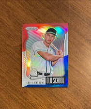 Eddie Mathews 2021 Panini Prizm Old School Red White Blue OS-4 Braves HOF