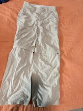 The North Face Boys' Convertible Hiking Pants Medium Khaki