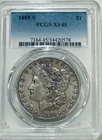 1885 S Morgan Silver Dollar PCGS XF45 Tough Date/Nice Original Patina