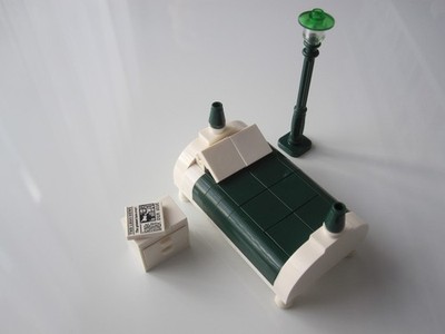 Lego Custom Modular Building  Einrichtung Bett Moc