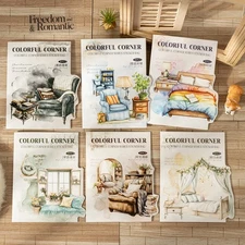 30Pcs Cozy Corners Words PET Stickers Journal Diary Card Scrapbook Art Collage