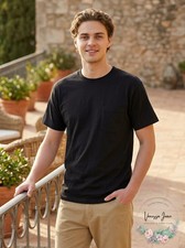 Hanes kids Unisex Essential Pocket T-Shirt Value Pack 3, S/8-10