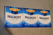 Nasacort 24Hr Allergy Relief Nasal Spray Mix Lot Of 3- 60/60/120 Sprays 240total