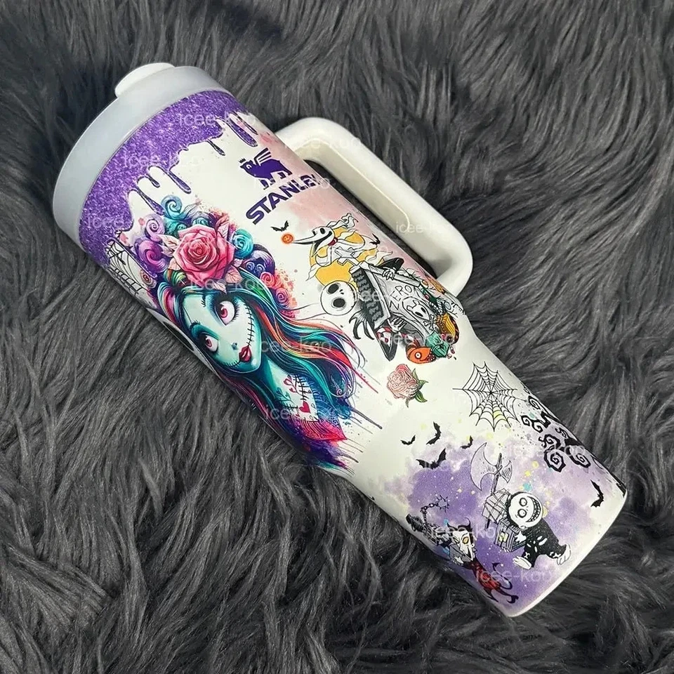 Stanley Nightmare Before Christmas 40oz Stainless Steel Glow In The Dark Tumbler - Image 3 of 4