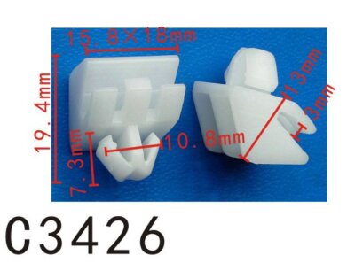 20pcs Rocker Molding Clip Fit Benz A0019910371 by Autobahn88