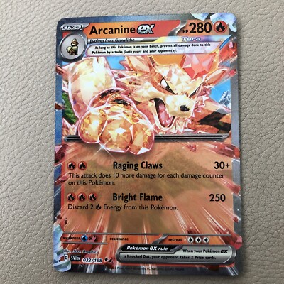 Arcanine Ex SV1 032/198 Scarlet & Violet ENGLISH IN HAND | eBay