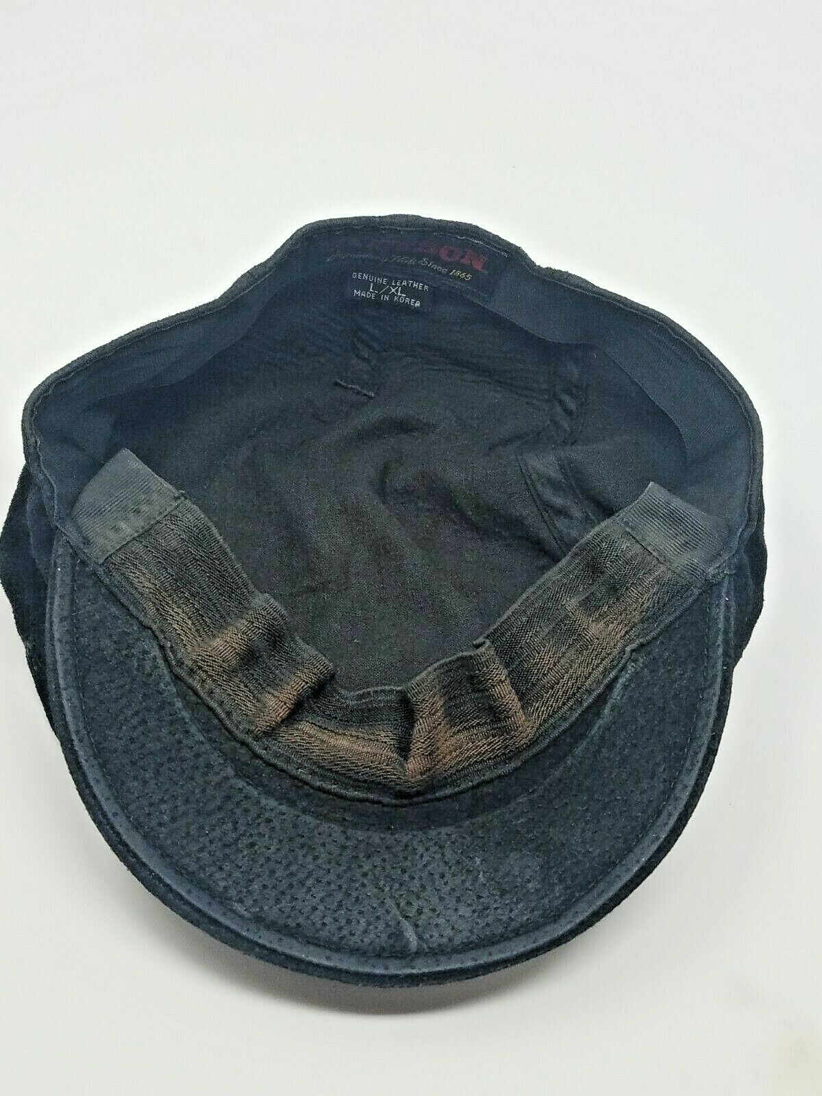 Vintage Mens Stetson Black Leather Suede Ivy Driver Golf Hat Size Large/XL eBay