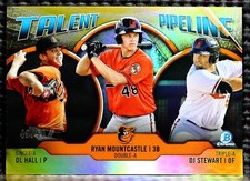 RYAN MOUNTCASTLE  -  2019 BOWMAN CHROME TALENT PIPELINE GOLD REFRACTOR  #ED/50