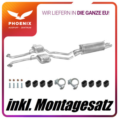 Opel Omega B 3.0 3.2 V6 (1994-2003) Kombi Auspuffanlage Mittel+Endschalldämpfer