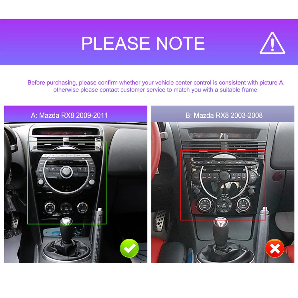 Radio estéreo para automóvil Mazda RX-8 2009-2011 Android 13.0 GPS NAVEGACIÓN WIFI RDS BT 32 GB Foto 3 de 4