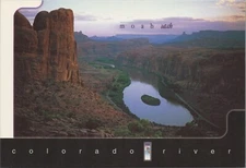 Moab Utah Colorado River Sunset View From Skyway Chairlift Postcard