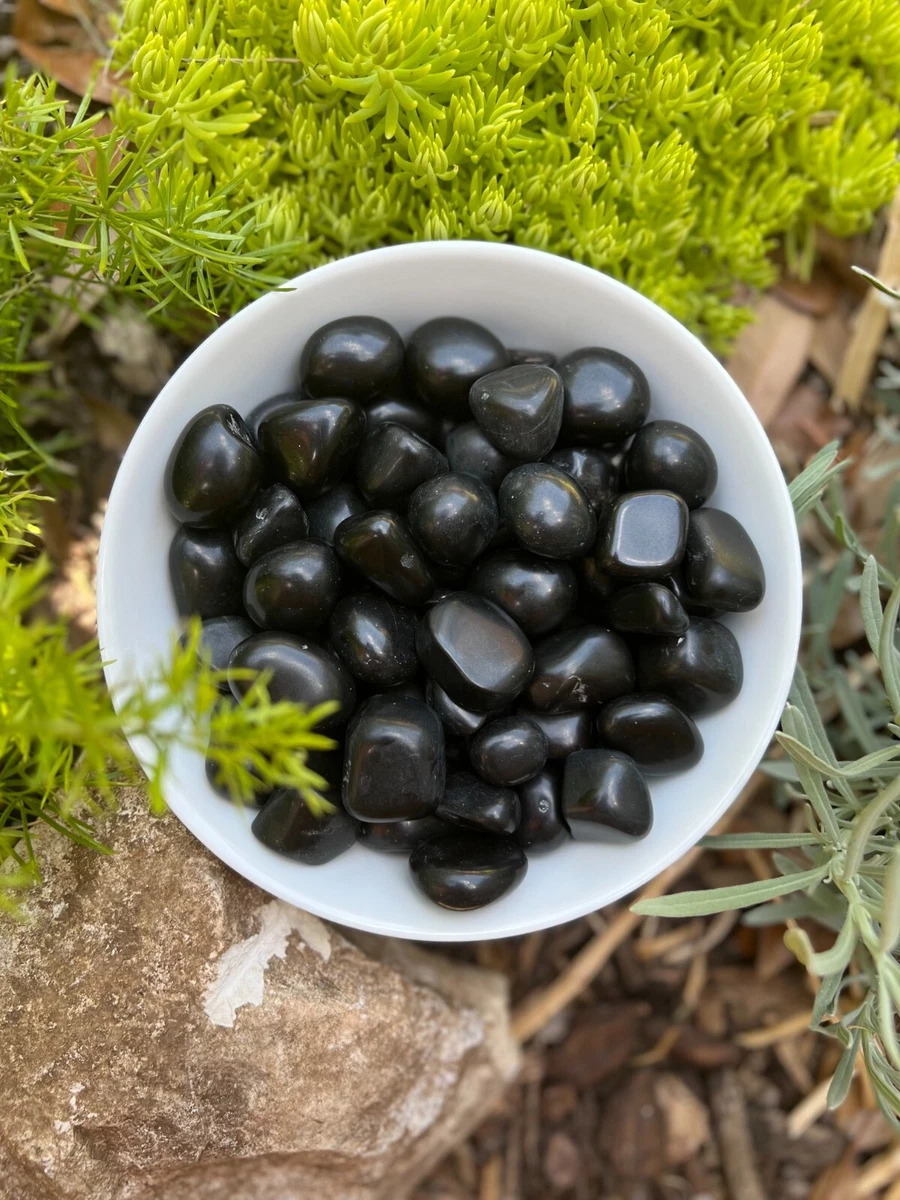 Black Tourmaline Tumbled Gemstones Bulk Wholesale Options 1 LB