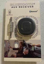 Vivitar Bluetooth AUX Receiver 3.5mm Male To Male Connector USB-C Charge NIP