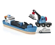 Brio 33534 Freight Ship and Crane