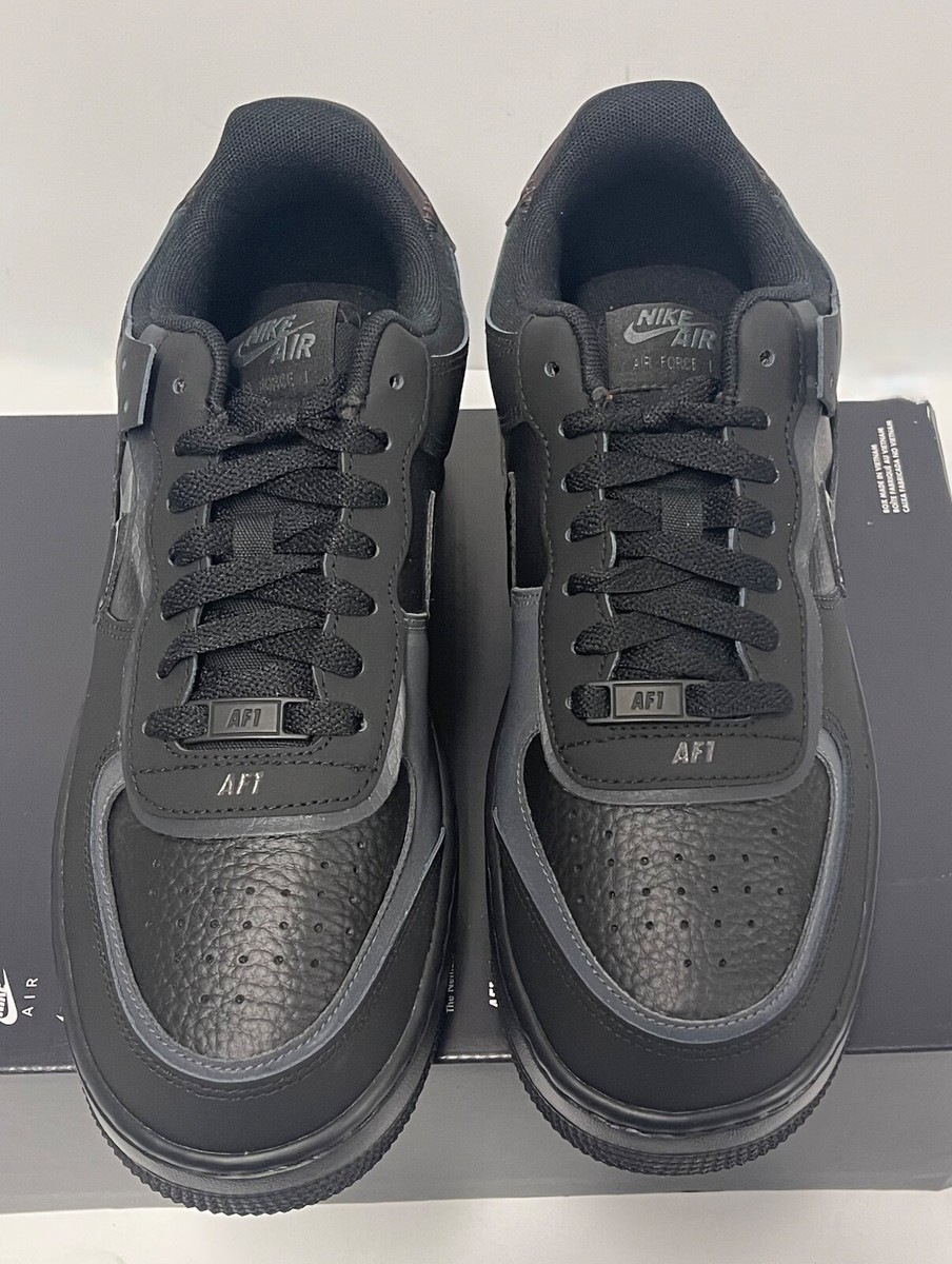 Nike Air Force 1 Shadow 'Triple Black' Women's Shoes FB7582 Nike Air Force 1 Shadow 'Triple Black' Women's Shoes FB7582
