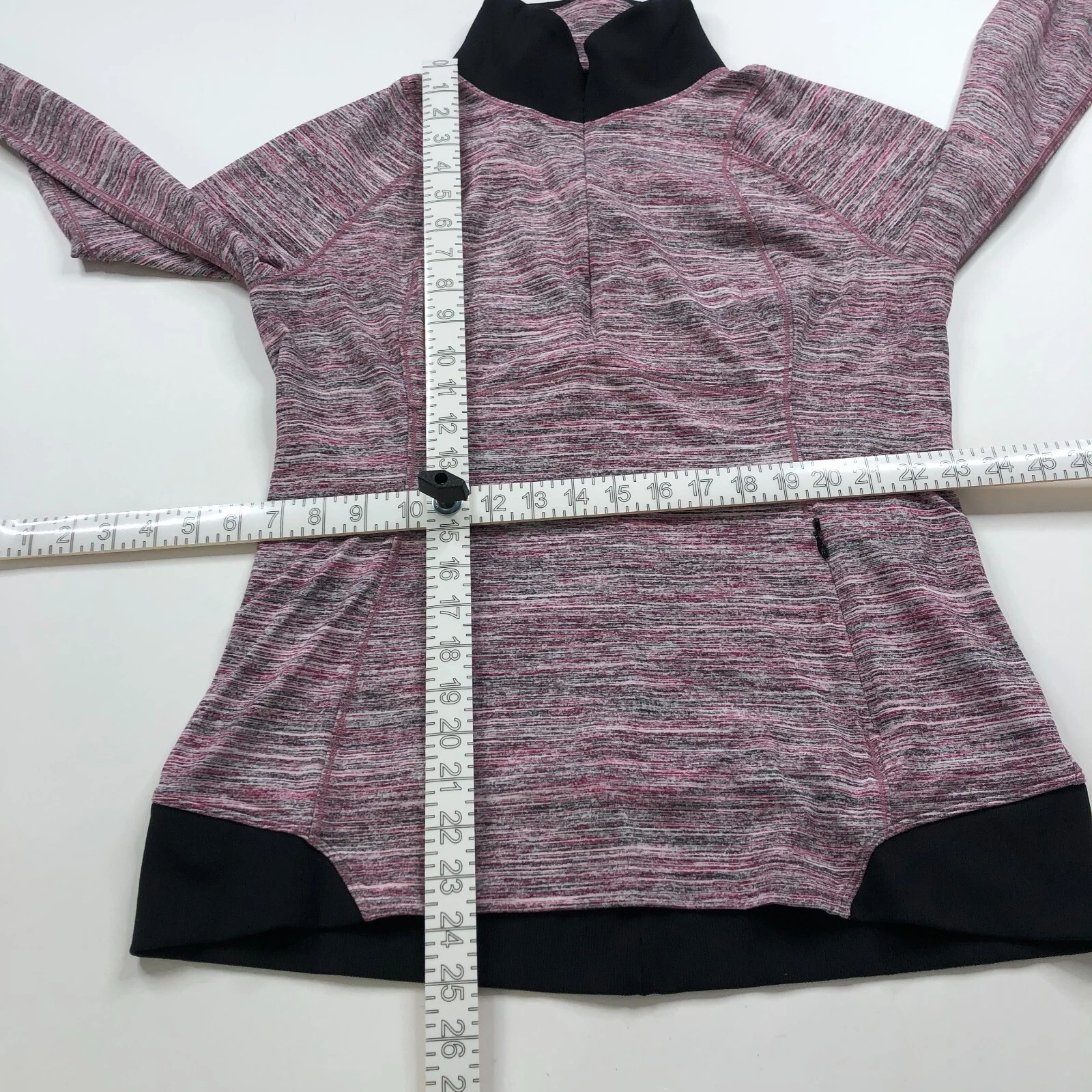 lululemon 1/4 zip long sleeve running training pullover shirt