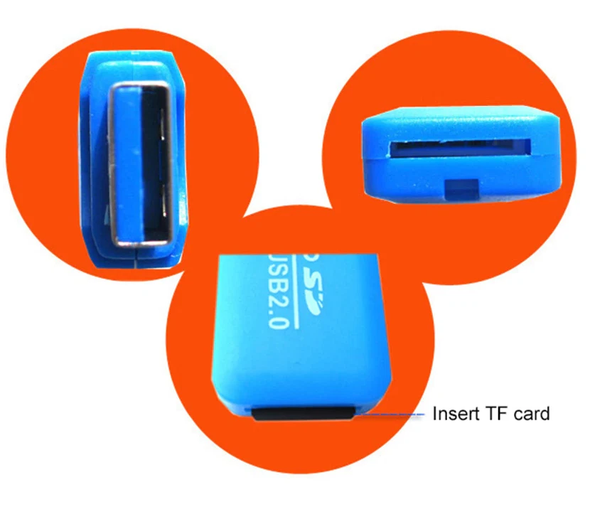 USB 2.0 ADAPTER MICROSD memory CARD READER TF FLASH MICRO SD SDHC /SDXC adapteur - Image 2 of 3