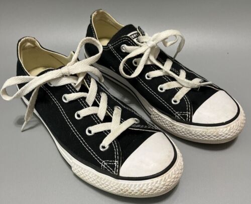 Converse All Star Youth Low Top Canvas Schuhe Jugend Größe 13 schwarz - Bild 1 von 12