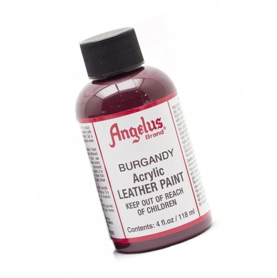 maroon leather paint