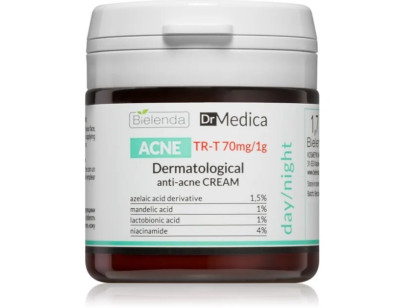 Dr Medica Acne Face Cream For Oily Acne Prone Skin tightens pores Bielenda, 50ml