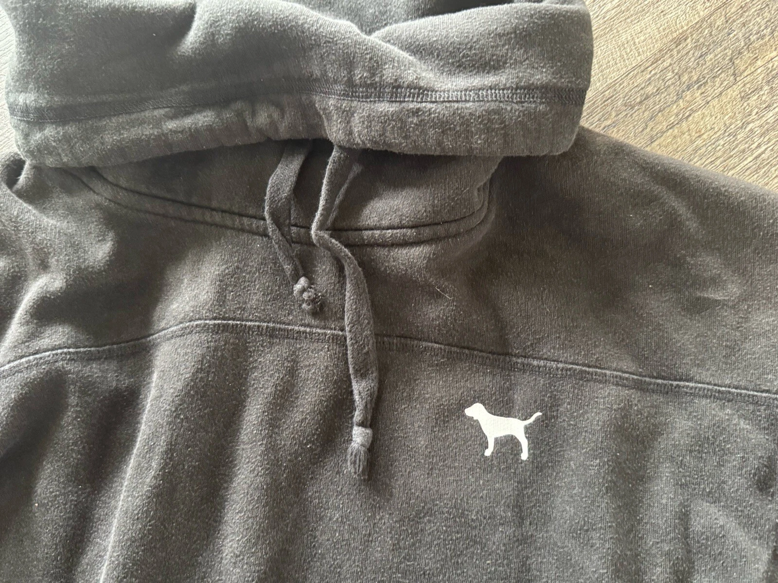 UNDERCOVER Felpa donna con cappuccio Victorias Secret Pinka cappuccio pullover nero XS TP