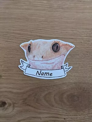 Crested Gecko Vinyl Sticker